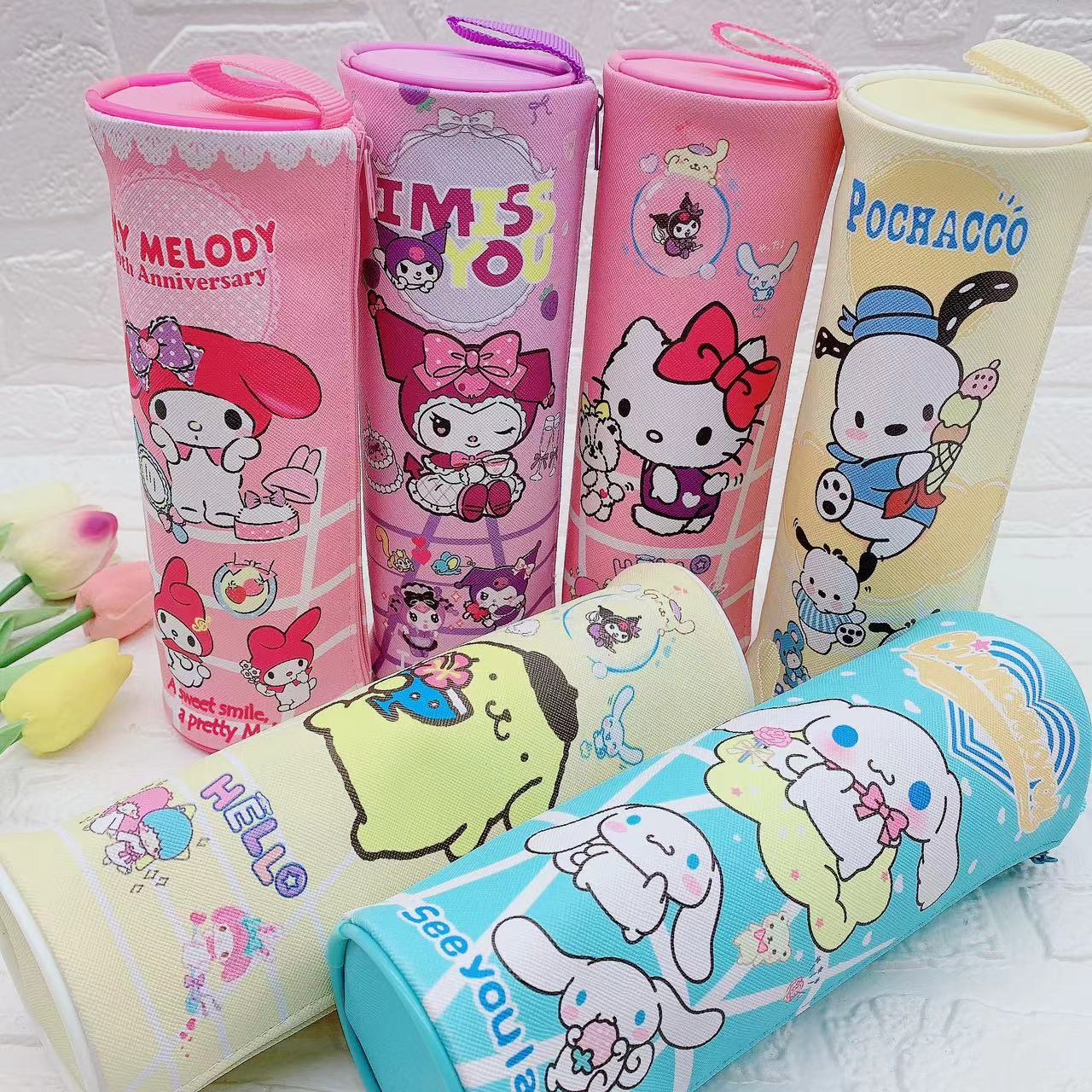 Kuromi Melody Cylindrical Stitch pencil case