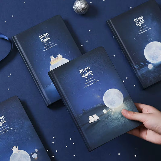 Luminous Moon Hand Account Notepad