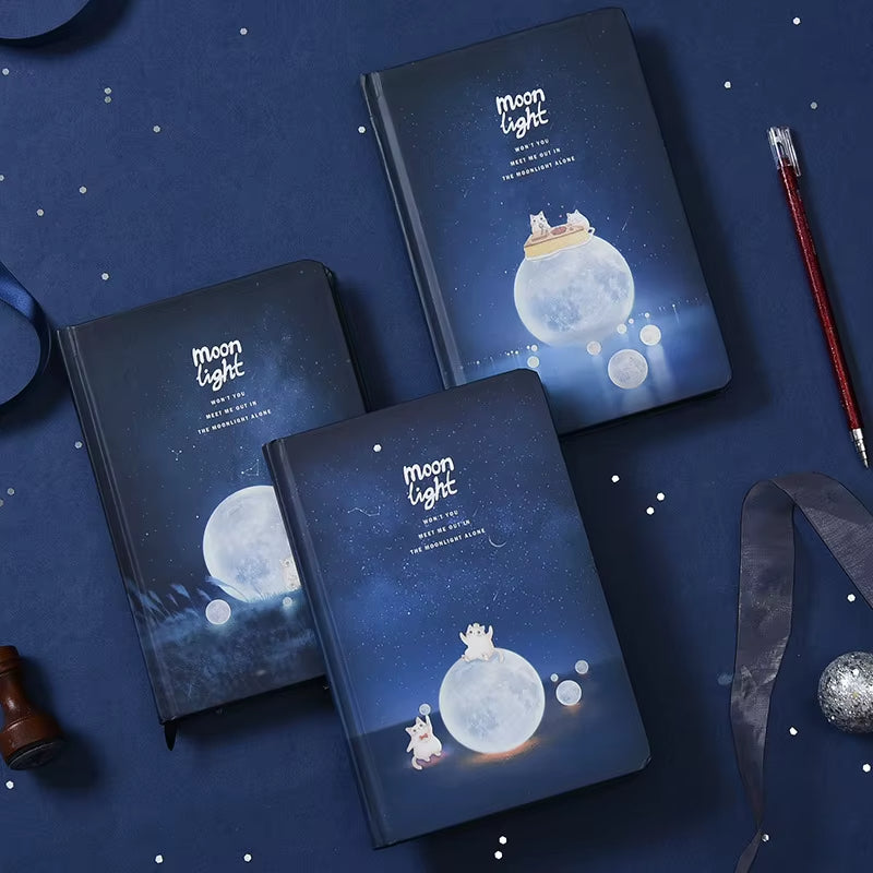 Luminous Moon Hand Account Notepad