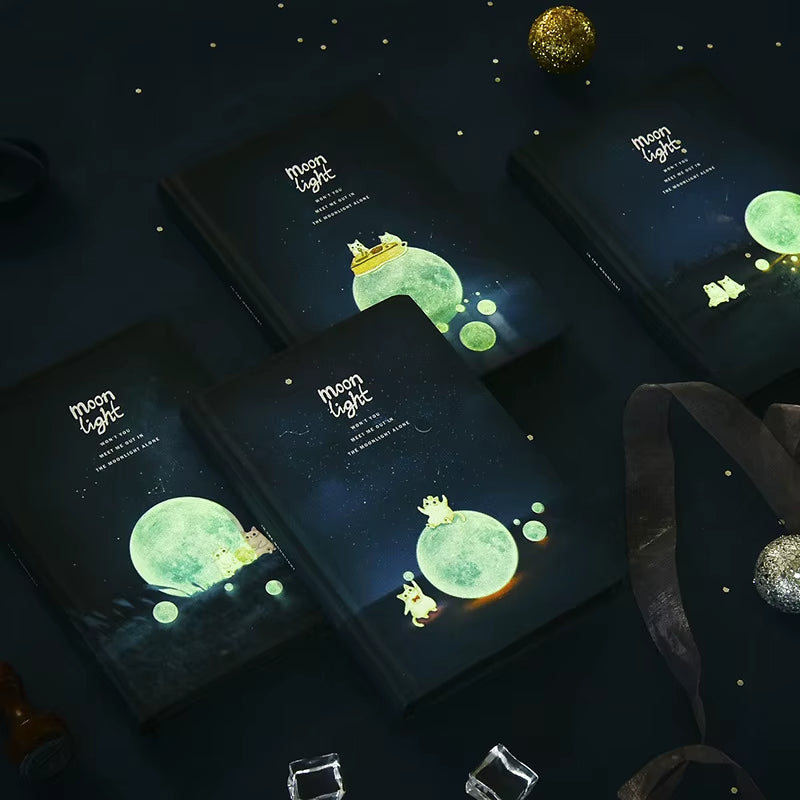 Luminous Moon Hand Account Notepad