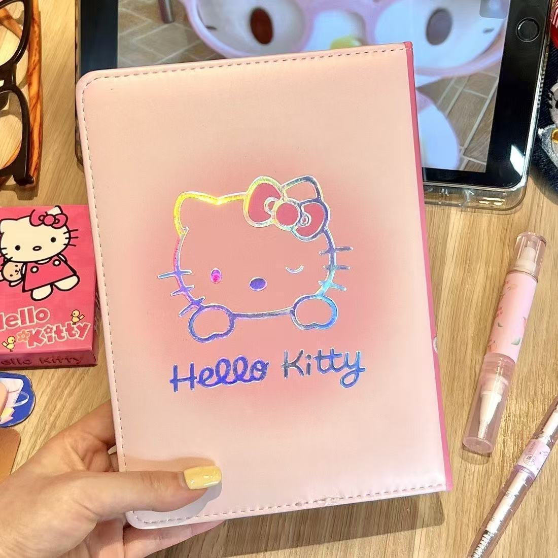 Hello Kitty A5 PU leather surface  Laser  Notebook