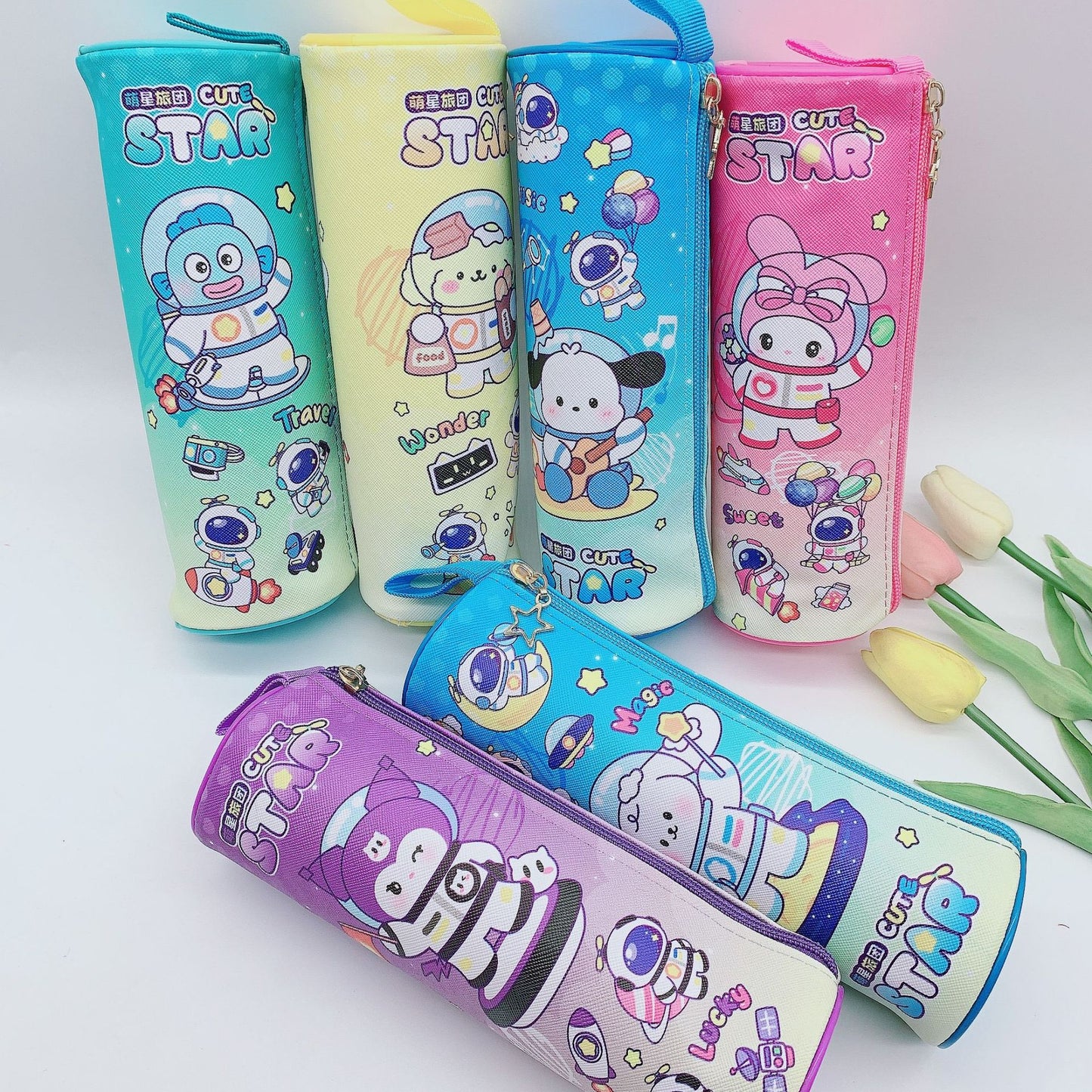 Kuromi Melody Cylindrical Stitch pencil case