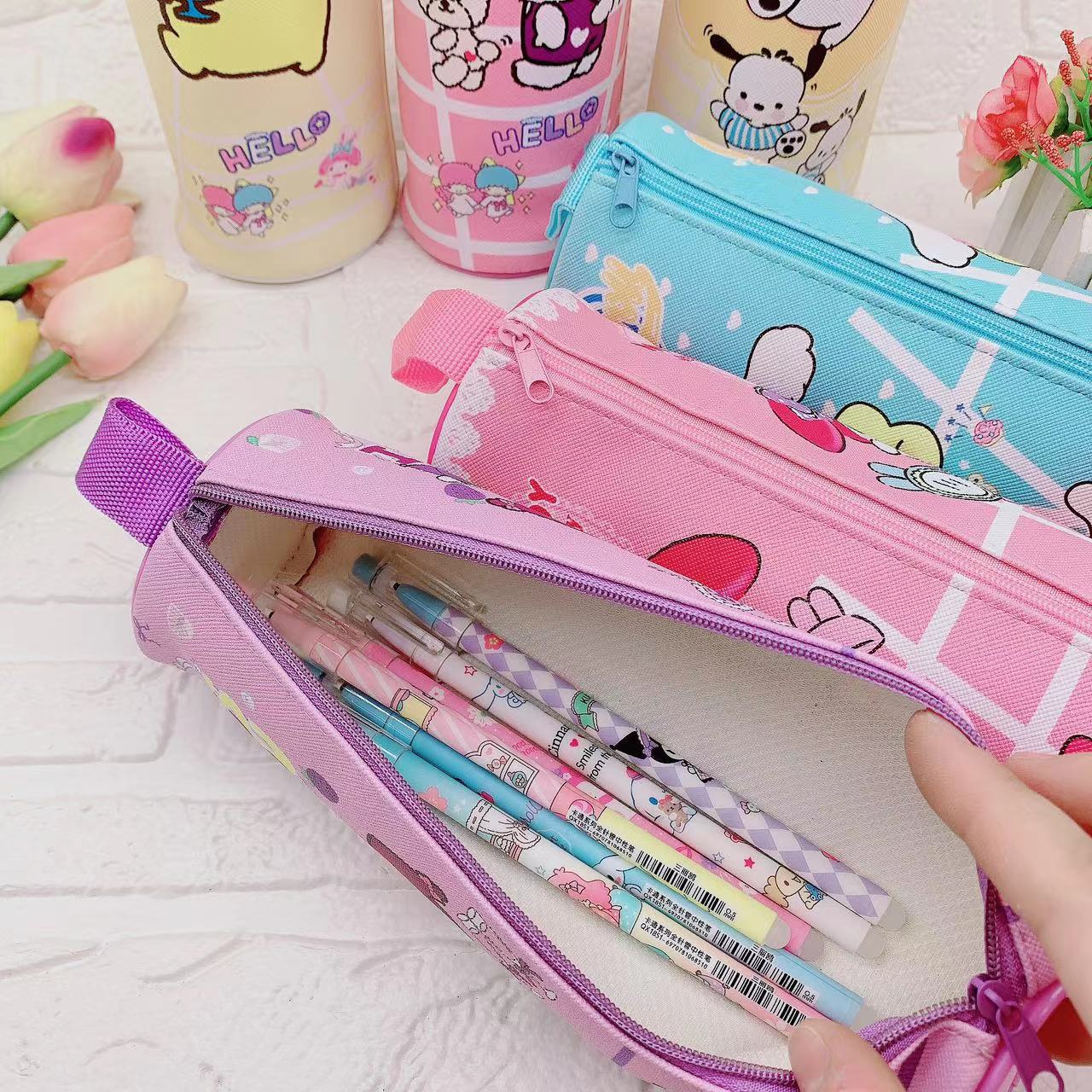 Kuromi Melody Cylindrical Stitch pencil case