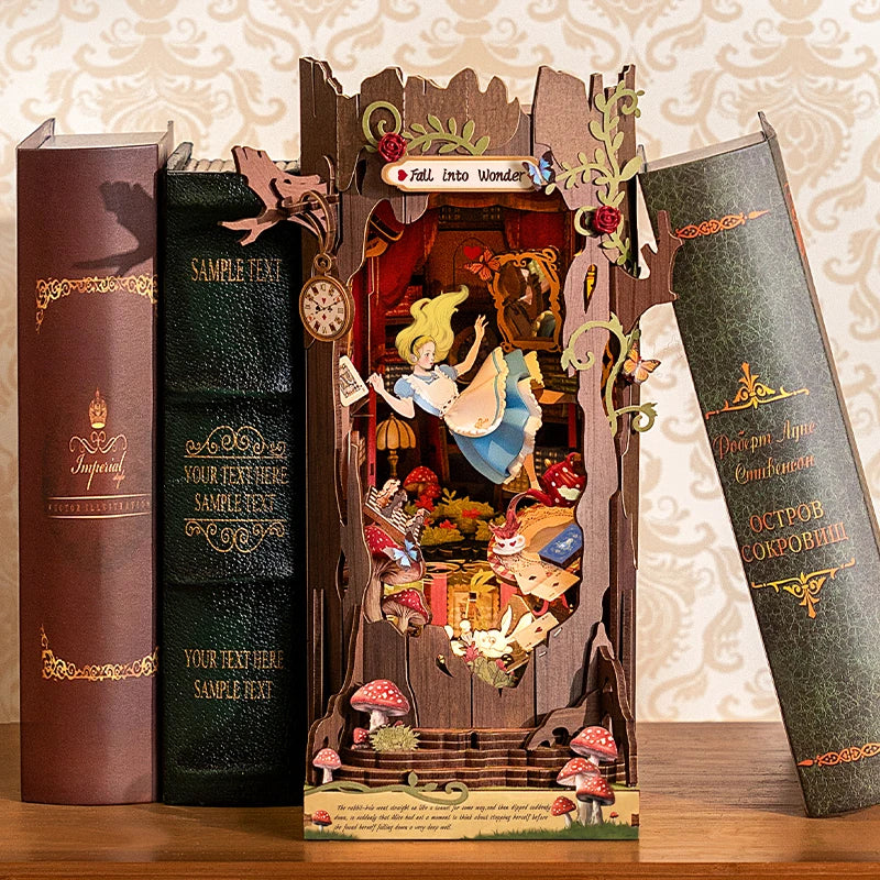 Alice Fall into Wonder DIY Booknook TGB12