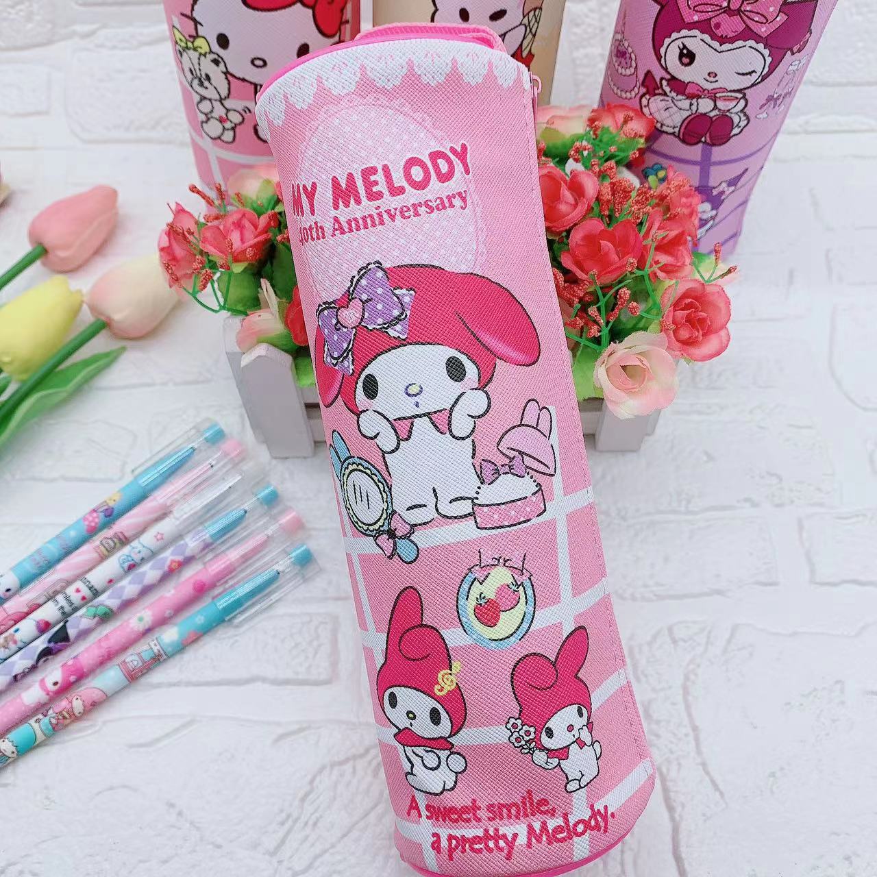 Kuromi Melody Cylindrical Stitch pencil case