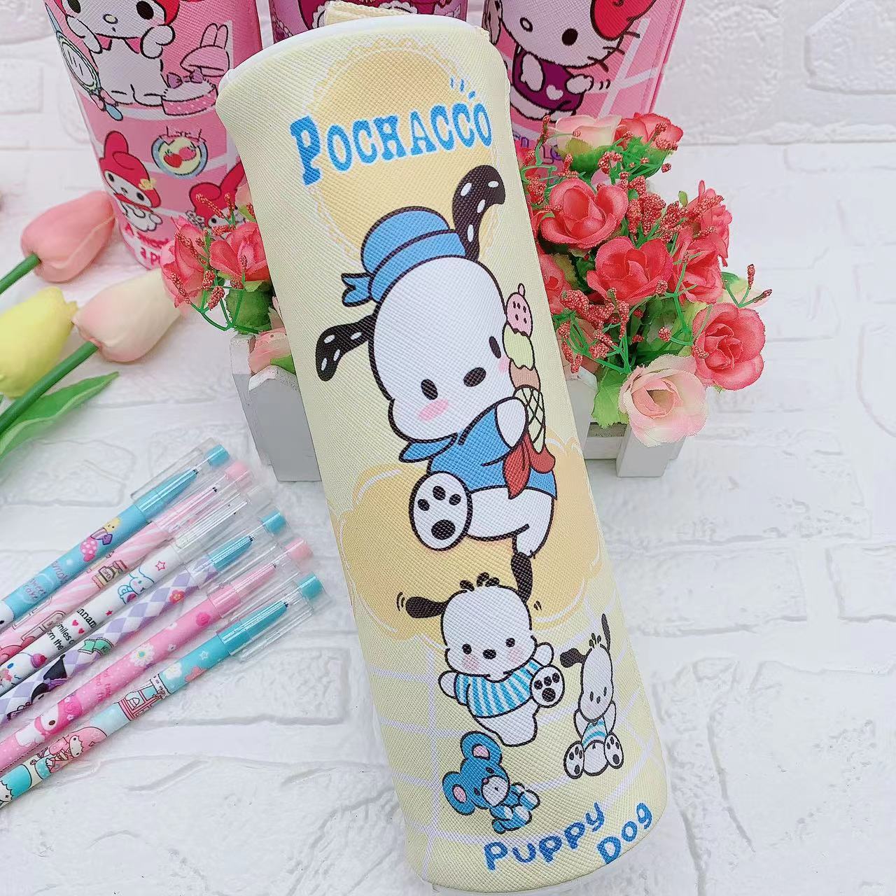 Kuromi Melody Cylindrical Stitch pencil case