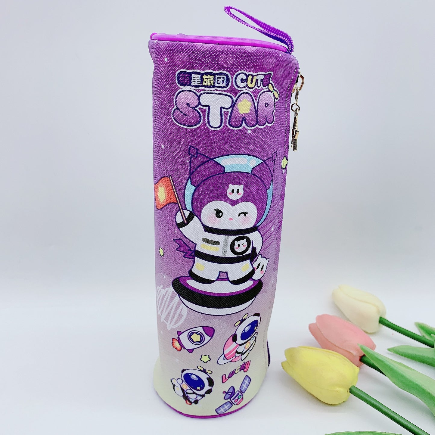 Kuromi Melody Cylindrical Stitch pencil case
