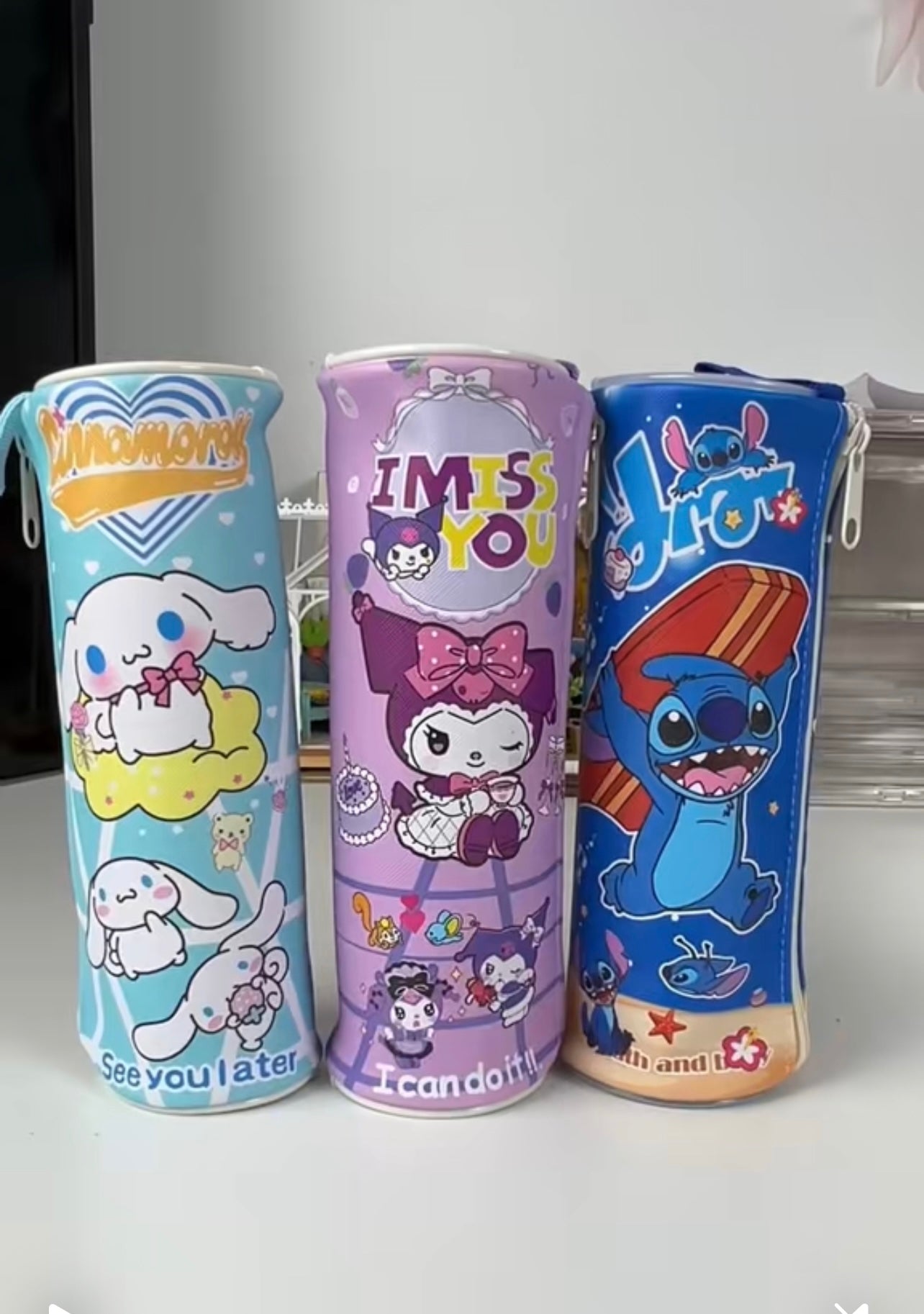 Kuromi Melody Cylindrical Stitch pencil case